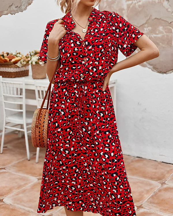 Warmes Leoparden Hemdkleid Für Dich, Modisch Und Bequem