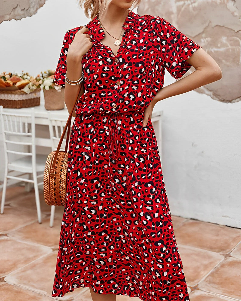 Warmes Leoparden Hemdkleid Für Dich, Modisch Und Bequem