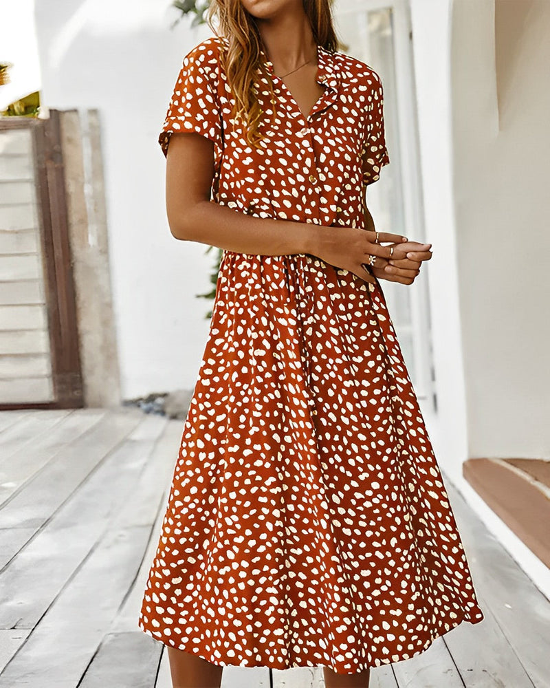 Warmes Leoparden Hemdkleid Für Dich, Modisch Und Bequem