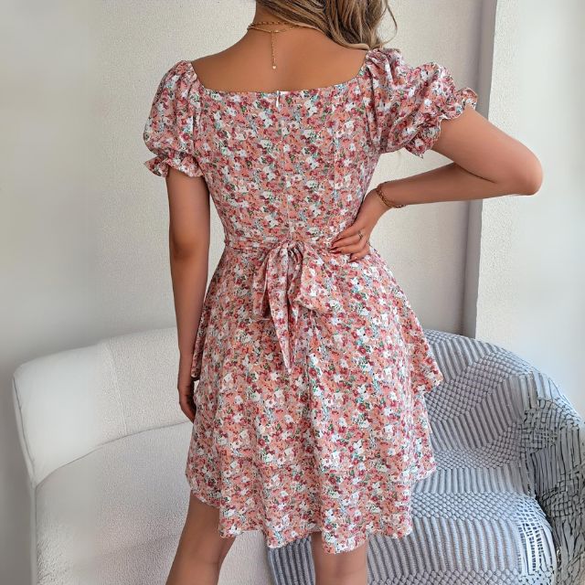 Weiches A-Linien-Kleid mit Blumenmuster für dich