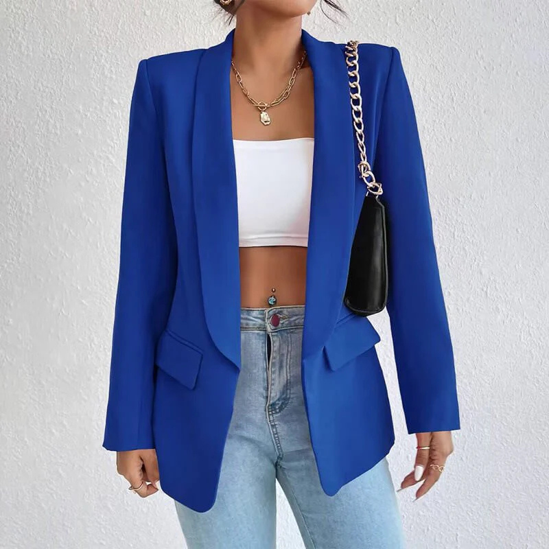 Eleganter Formeller Langarm Damen Stilvoll Klassisch Blazer