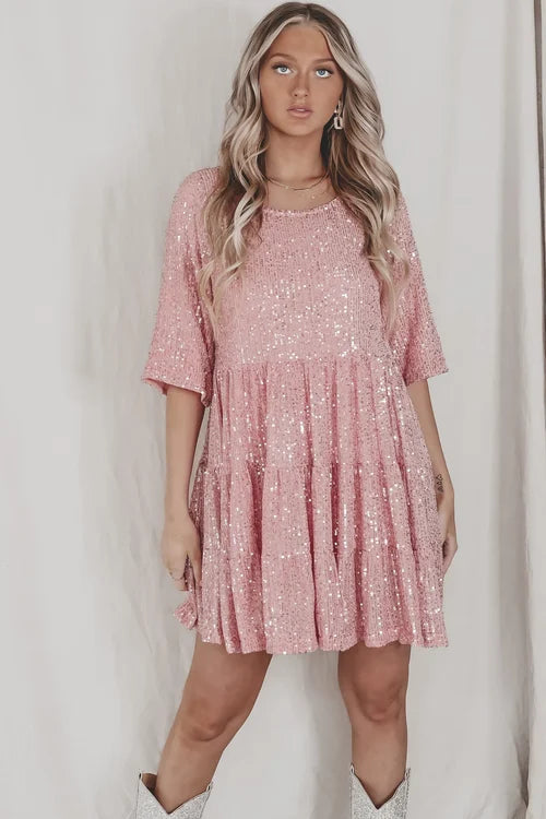 Bequemes Pailletten Kleid Für Kleine Prinzessinnen Spaß