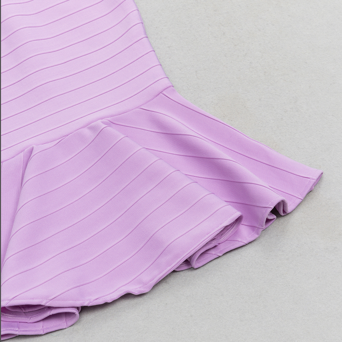 Elegantes Dorothea - Bandage Midikleid mit Rüschen
