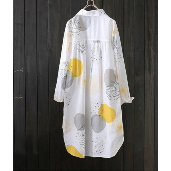 Elegantes Leichtes Hemdblusenkleid mit Business-Print für dich