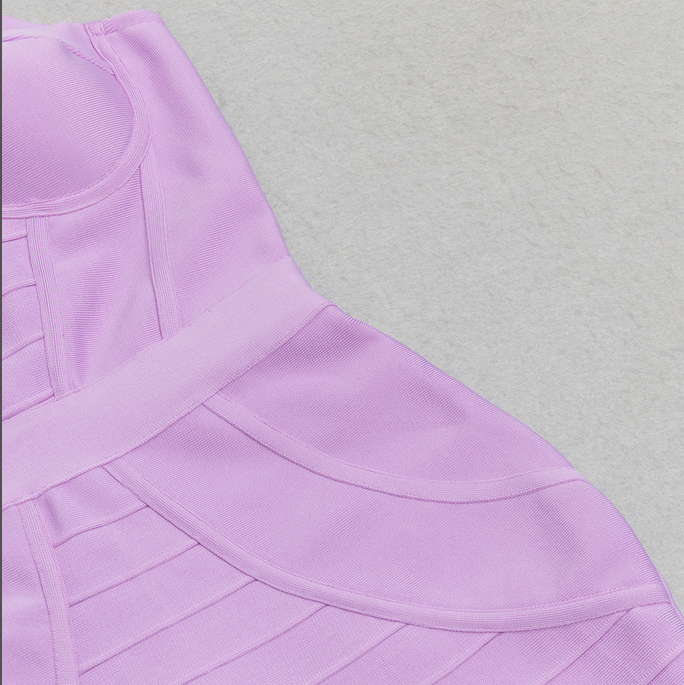 Elegantes Dorothea - Bandage Midikleid mit Rüschen