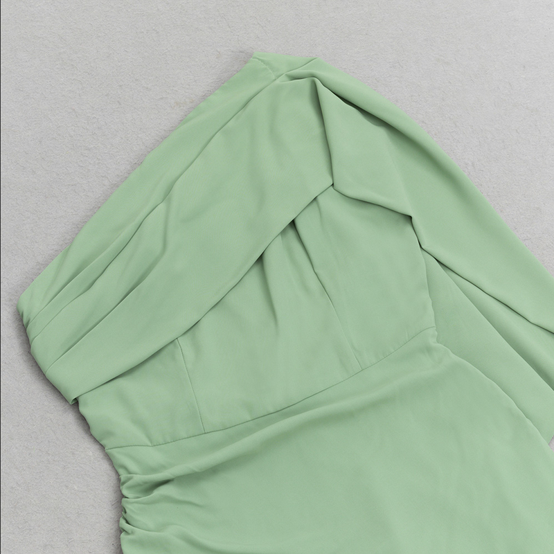 Elegantes Margit - Asymmetrisches figurbetontes Midikleid