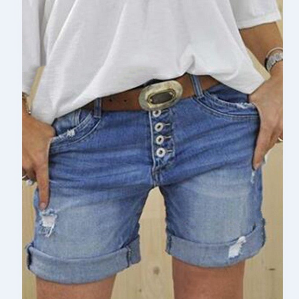 Brigitte Damen-Shorts aus Ripped Denim für einen lässigen Sommerlook
