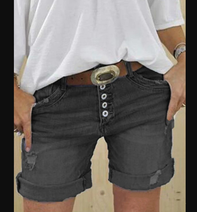 Brigitte Damen-Shorts aus Ripped Denim für einen lässigen Sommerlook