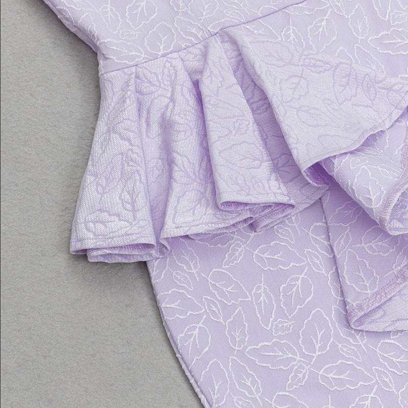 Elegantes Karla Midikleid mit Rüschendetail für besondere Anlässe