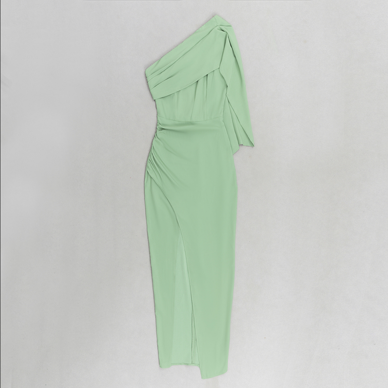 Elegantes Margit - Asymmetrisches figurbetontes Midikleid