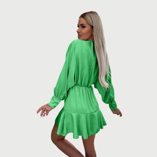 Elegantes Emma -Minikleid mit Rüschen-Saum für Frauen