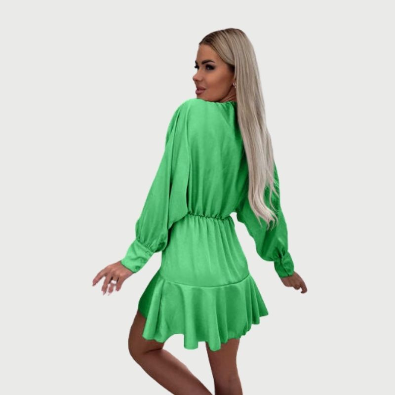 Elegantes Emma -Minikleid mit Rüschen-Saum für Frauen