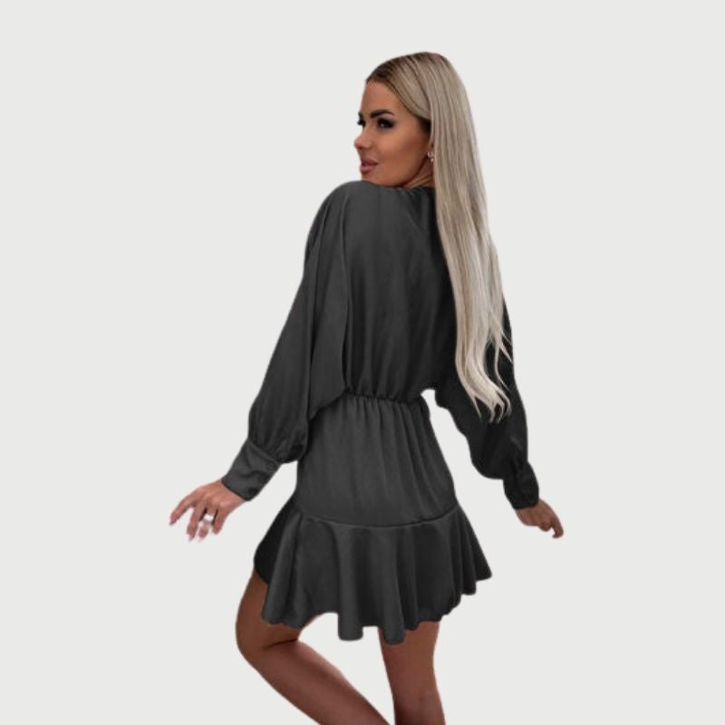 Elegantes Emma -Minikleid mit Rüschen-Saum für Frauen
