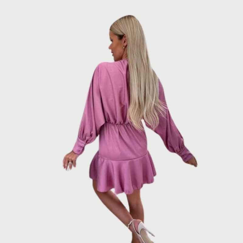 Elegantes Emma -Minikleid mit Rüschen-Saum für Frauen