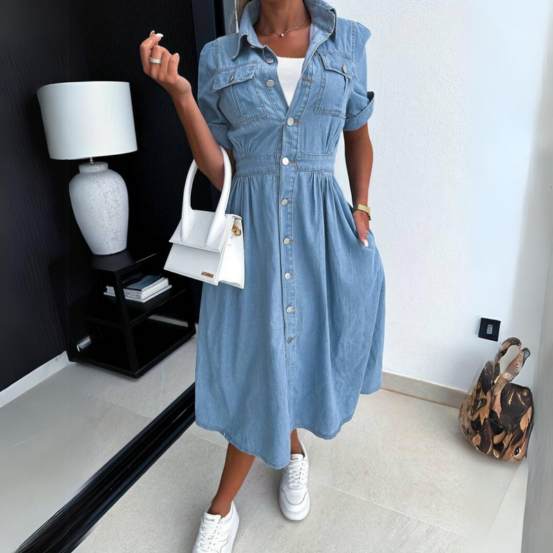 Weiches Denim Kleid für Damen, hübsch und bequem