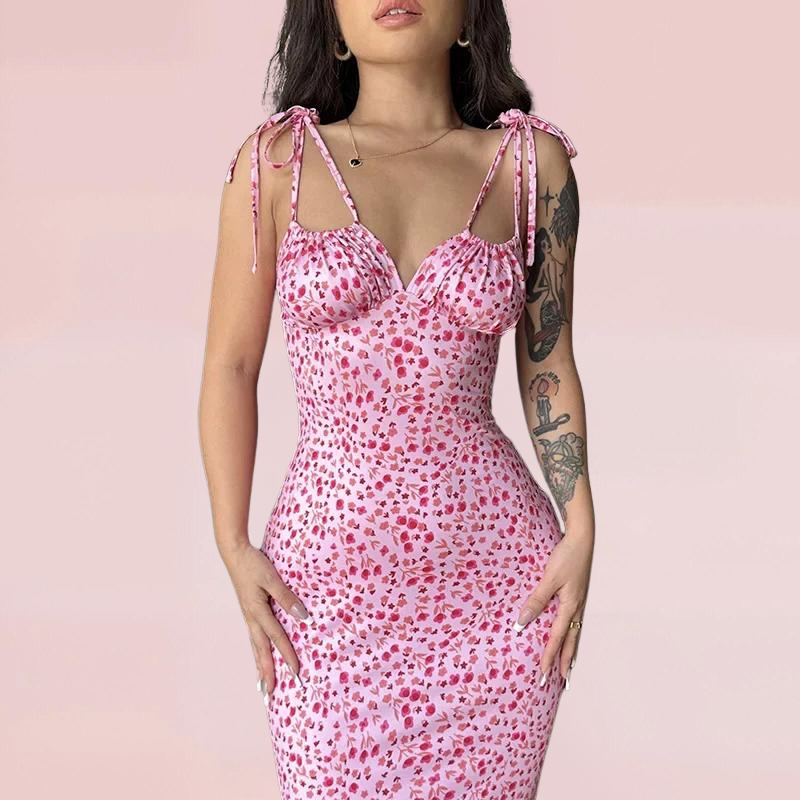 Elegantes Emilia - Geblümtes Maxikleid für Damen Sommerkleid