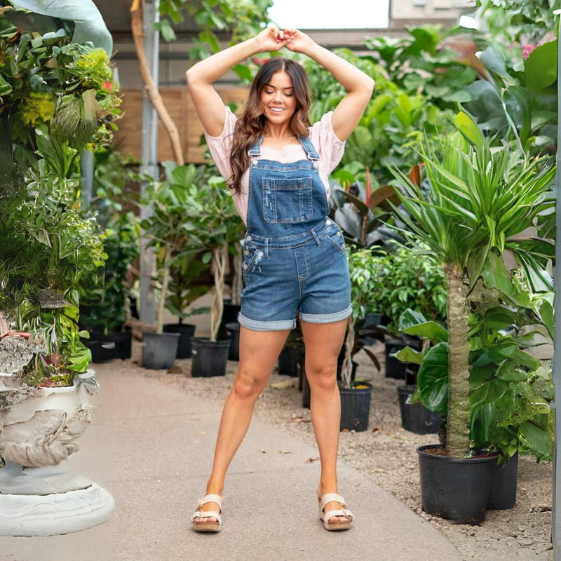 Luisa – Hochtaillierte Denim-Shorts für einen trendigen Look