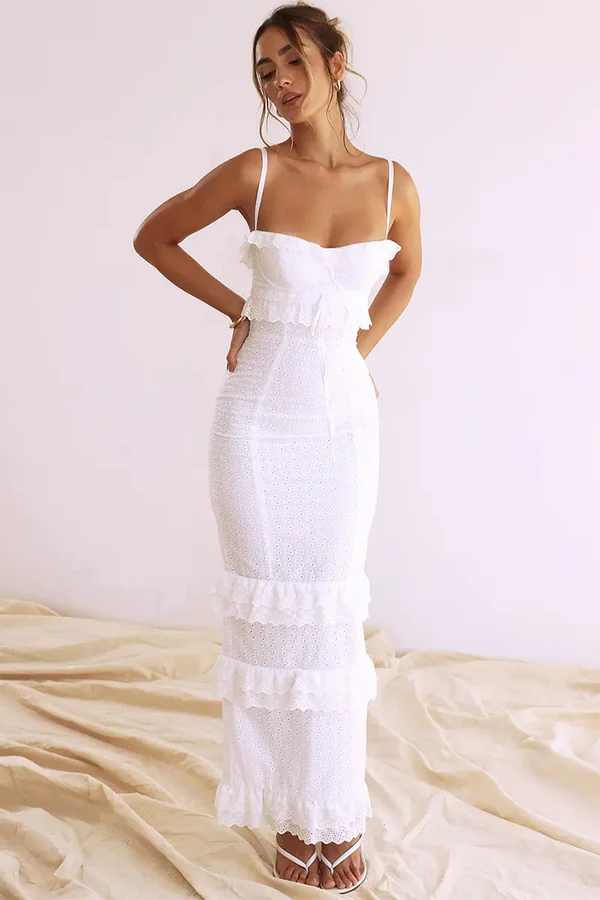 Elegantes Leni Maxikleid für Damen im Boho-Stil