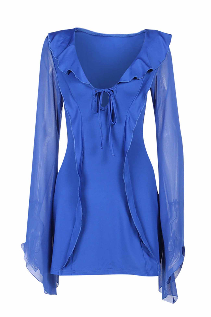 Elegantes Kleid mit langen Ärmeln für warme Tage