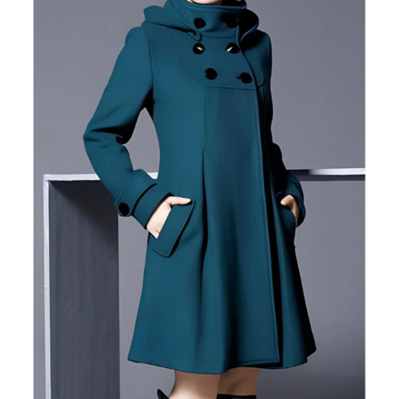 Warmes Weiches Elegantes Damen Leicht Winterlicher Mantel