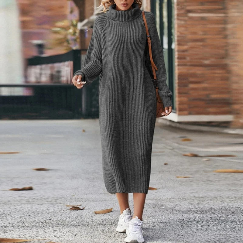 Warmes Kleid Mit Entspannter Passform Für Frauen für dich