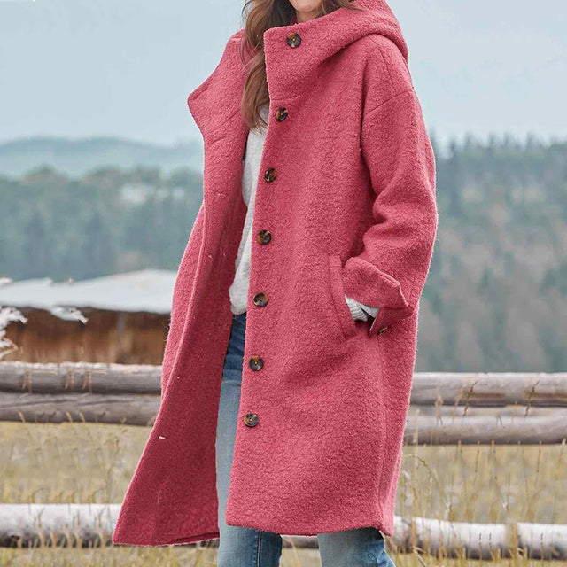 Kuschelig Warmer Eleganter Wintermantel Damen Mantel