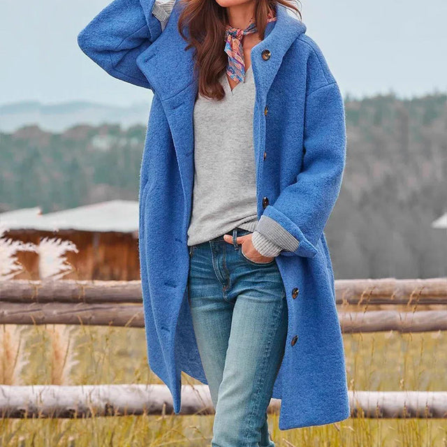 Kuschelig Warmer Eleganter Wintermantel Damen Mantel