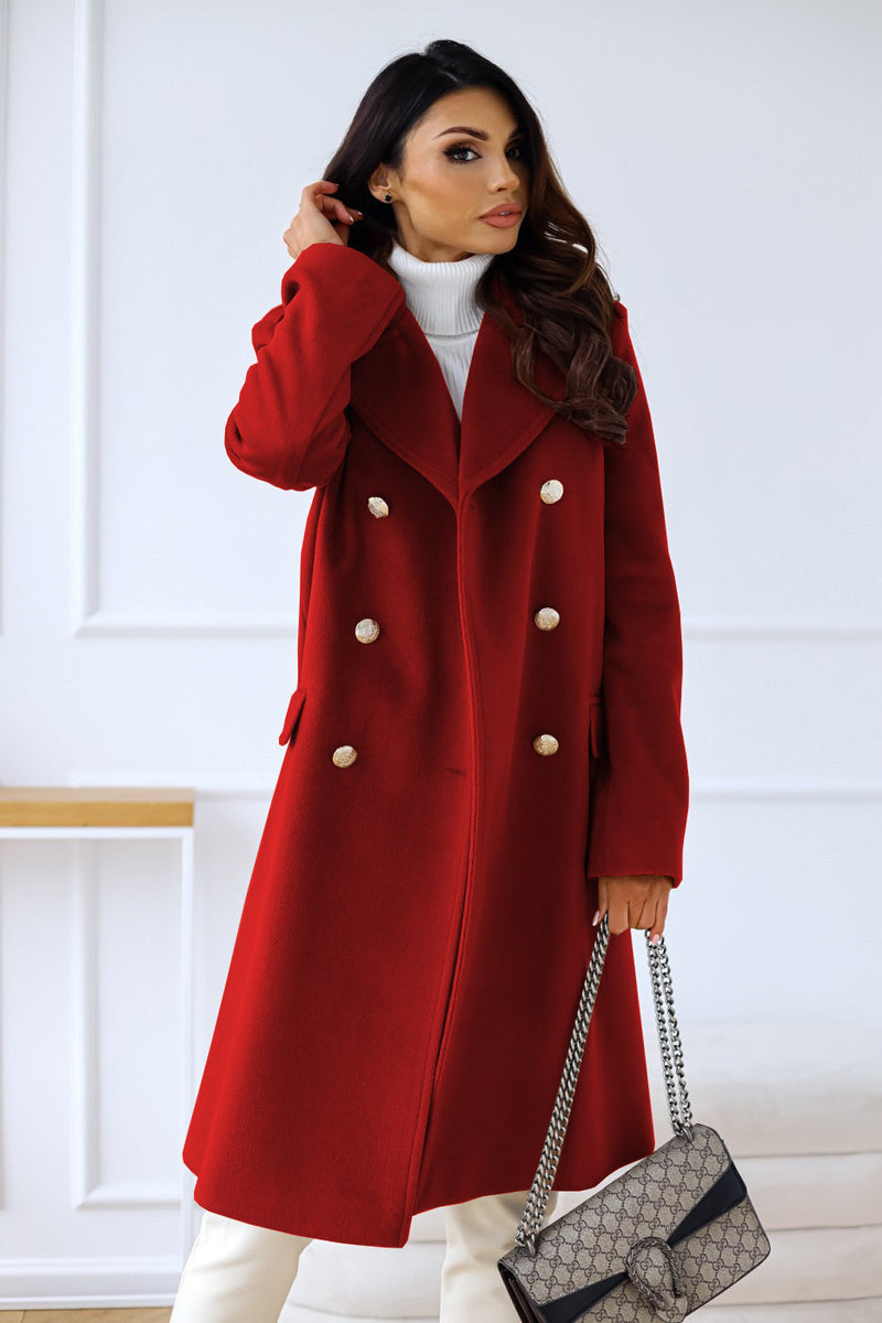 Warmer Langmantel Für Damen Stilvoll Eleganter Mantel