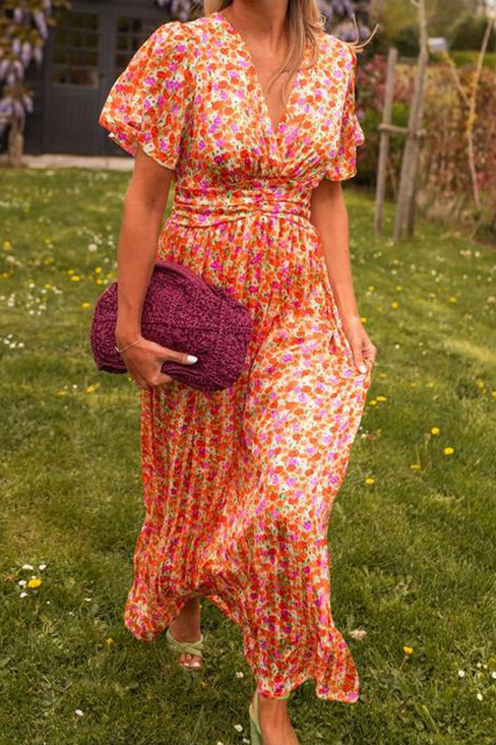 Elegantes Margot Damenkleid mit V-Ausschnitt für Auftritte