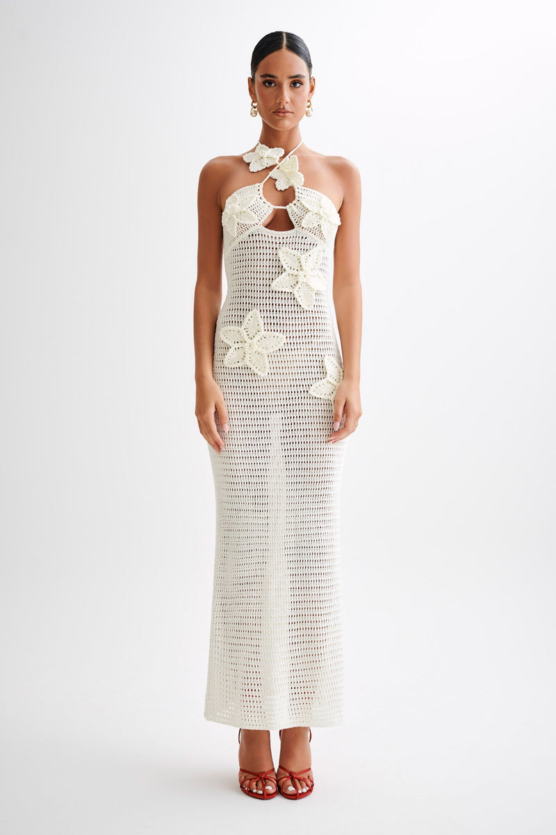 Elegantes Gehäkeltes Maxikleid für den Sommer Spaß