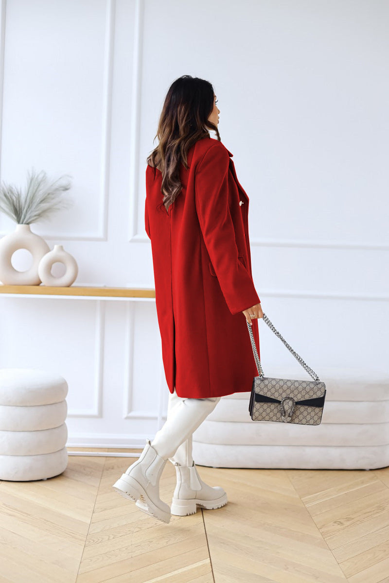 Warmer Langmantel Für Damen Stilvoll Eleganter Mantel