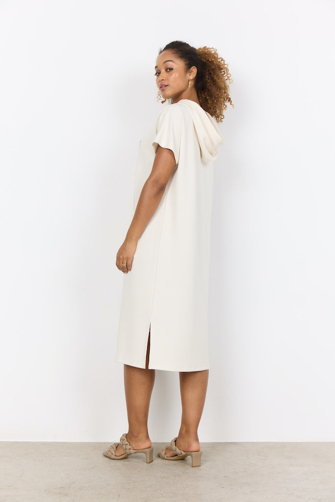 Bequemes Sweatkleid in Creme für dich, weich und cool