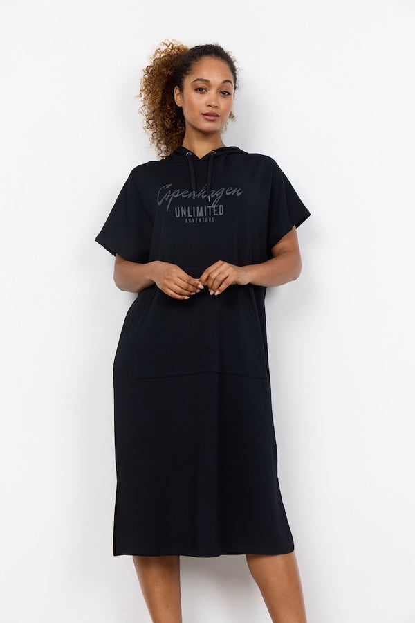 Warmes Sweatkleid in Schwarz für dich – Bequem und Stylisch