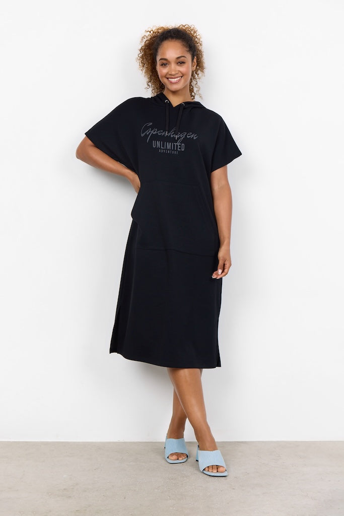 Warmes Sweatkleid in Schwarz für dich – Bequem und Stylisch