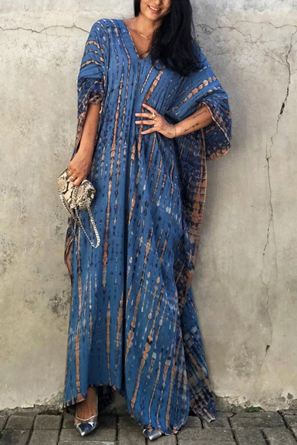 Weiches Freely - Lässiges Batik-Boho-Überwurfkleid für dich