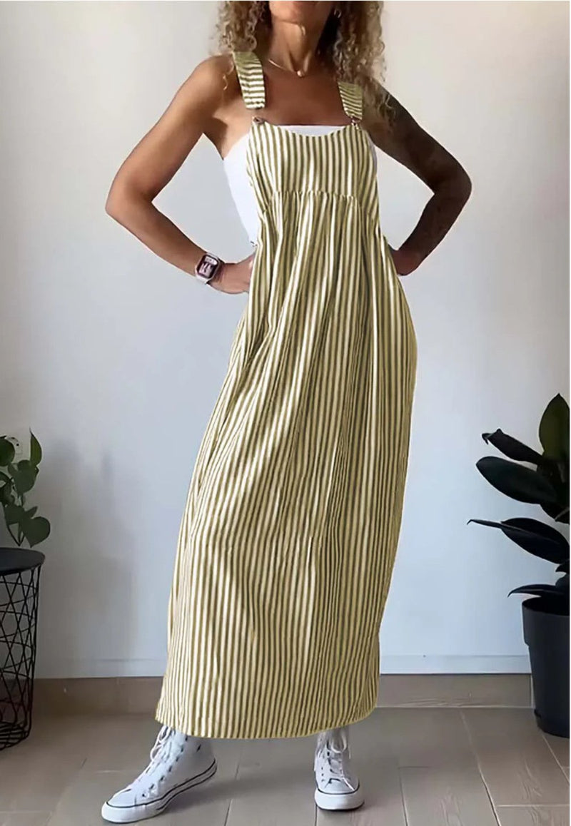 Weiches Casual Overall-Kleid mit Streifen für dich jetzt kaufen
