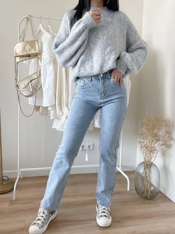 Loreen Stylische Damen-Glitzerjeans für besondere Momente