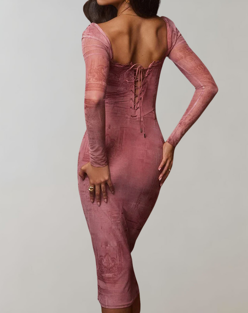 Elegantes Kleid mit langen Ärmeln für dich schön und chic