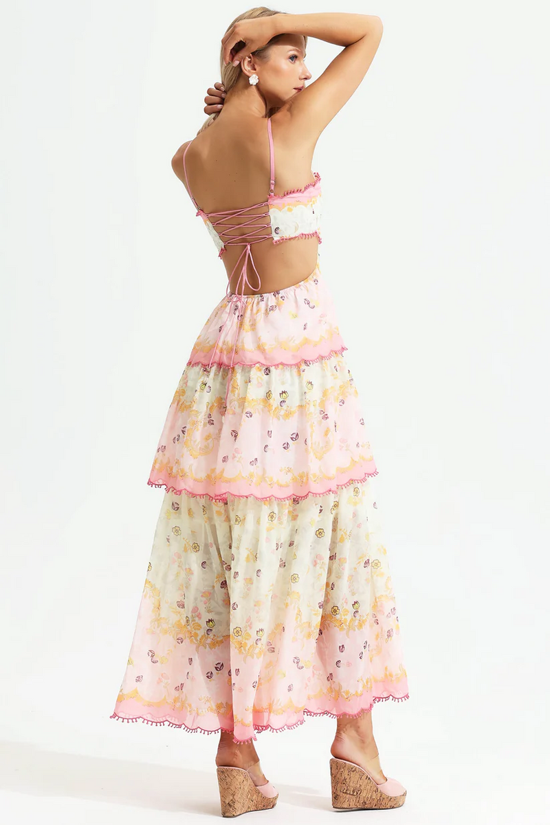 Elegantes Greta - Maxikleid für Damen mit Blumendesign