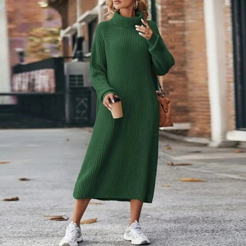 Warmes Kleid Mit Entspannter Passform Für Frauen für dich