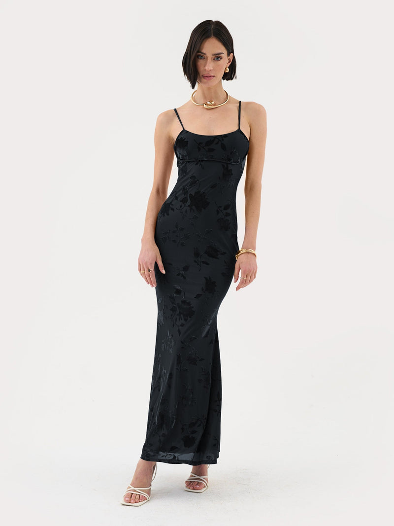 Elegantes Annalena Maxikleid mit floralem Design für Damen