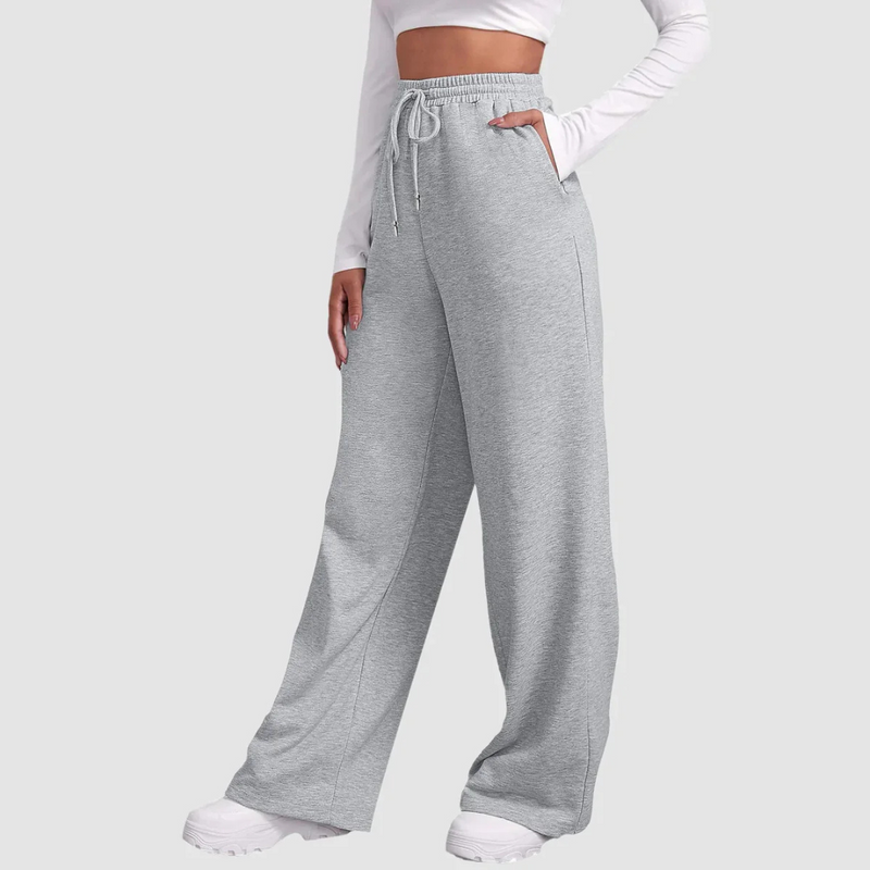Bequeme Weit Bein Hochtaillierte Locker Jogger Hose