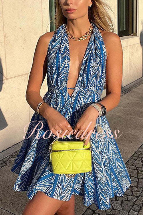 Elegantes Emma -Rosiedress Mit Offenem Rücken Für Urlaub Kleid