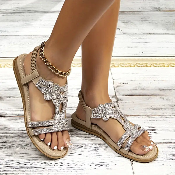 Weiche Schicke Sandalen mit Elastischem Knöchelriemen