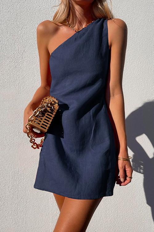 Elegantes Emma -Rosiedress Ein Schulter Kleid Für Alle Anlässe