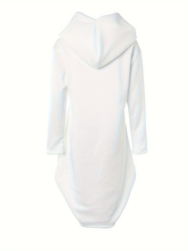 Elegantes Hoodie Kleid mit Kapuze für Frauen im Casual Stil