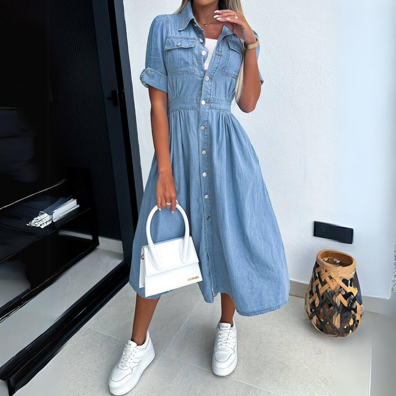 Weiches Denim Kleid für Damen, hübsch und bequem