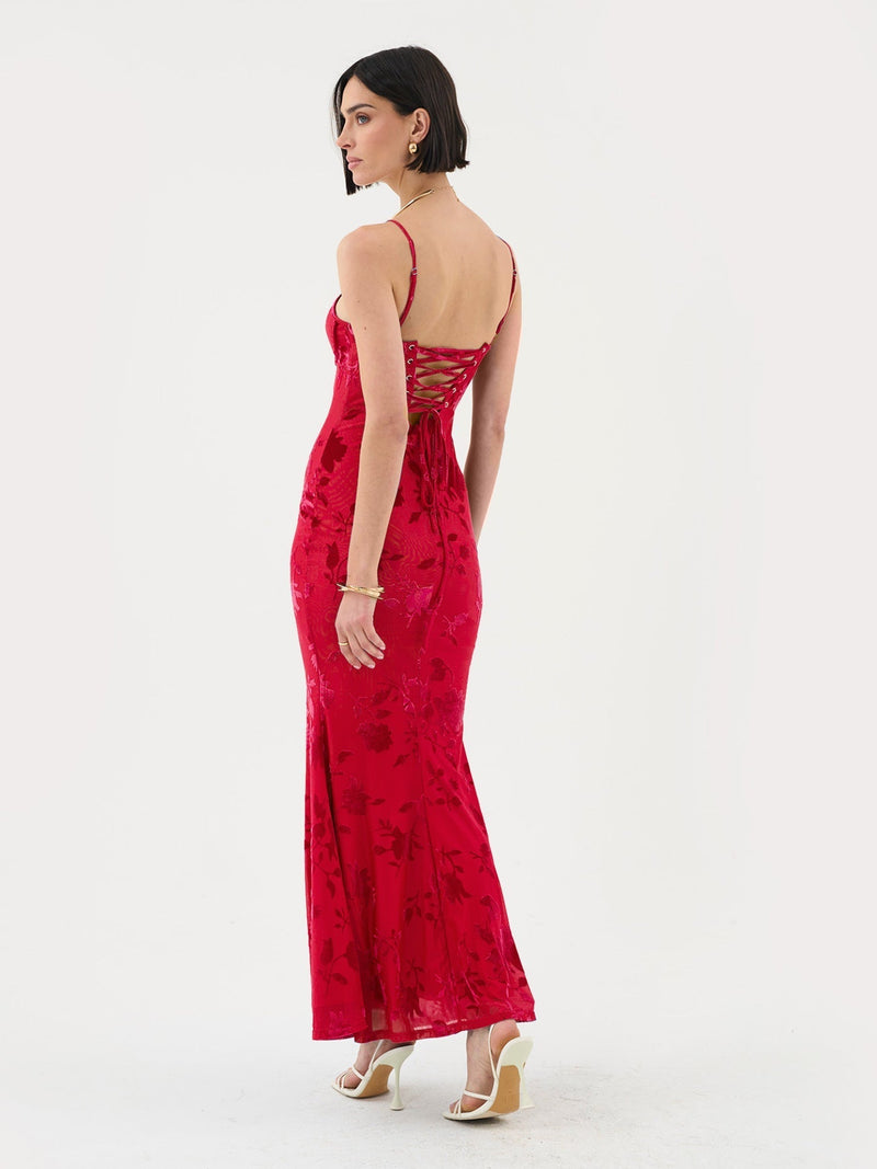 Elegantes Annalena Maxikleid mit floralem Design für Damen
