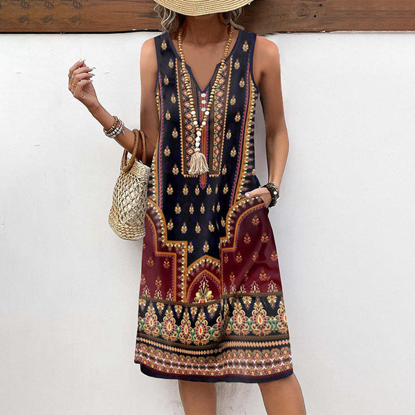 Luftiges Elegantes Boho Kleid für den Sommer Spaß