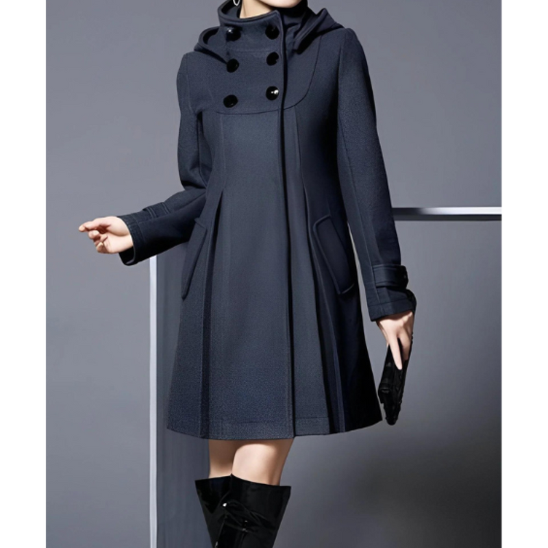 Warmes Weiches Elegantes Damen Leicht Winterlicher Mantel